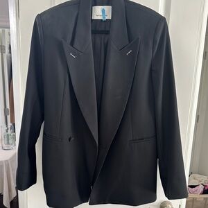 The Frankie Shop Cheyenne Black Blazer